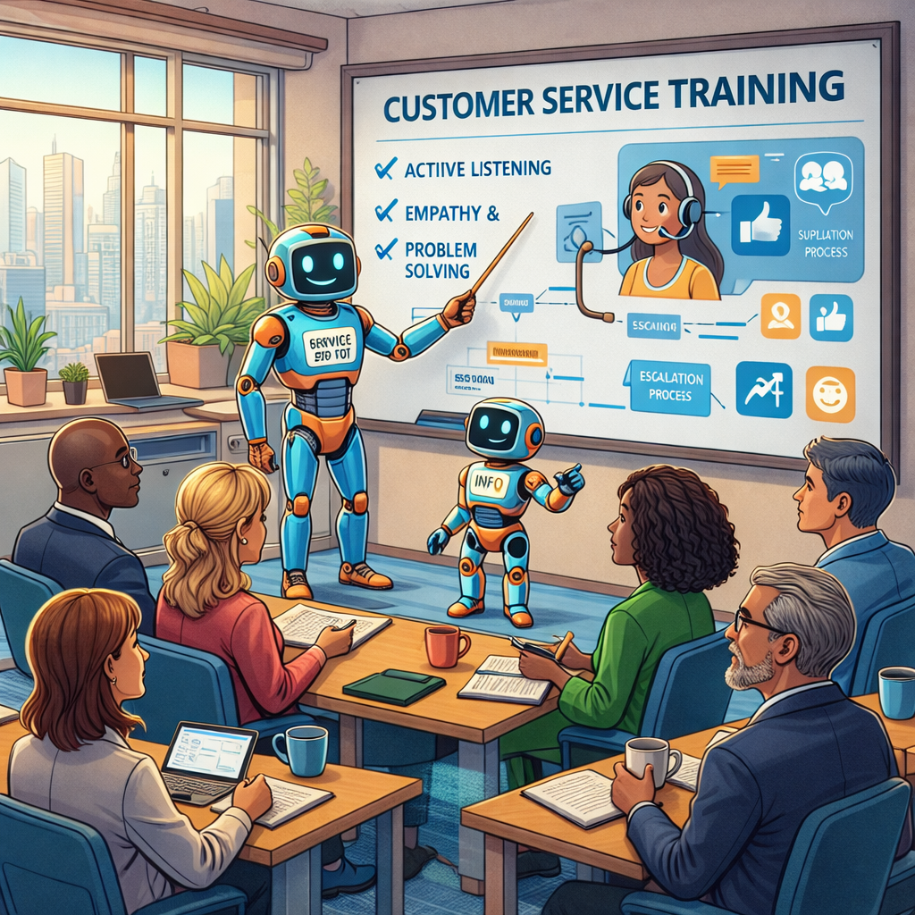 Classroom where robots teach students about sensor fusion in robotics and AI